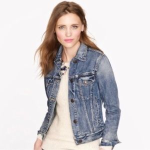 J crew vintage denim jacket in indigo wash